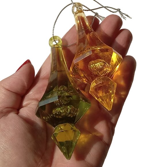 2 Vintage Ornaments / Suncatchers - Picture 2 of 12